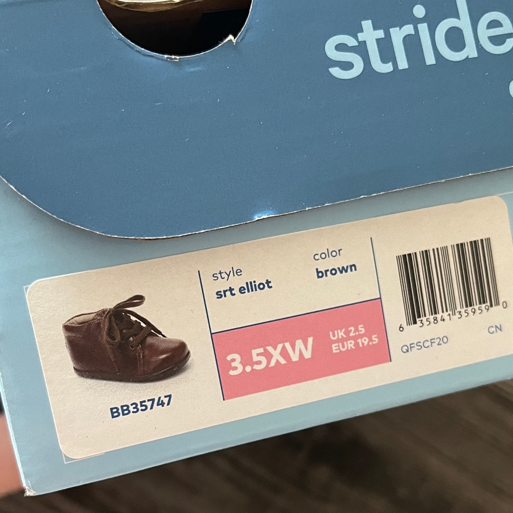 Stride Rite Brown Baby Walker Shoes - Picture 5 of 5